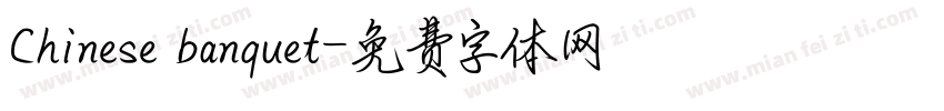 Chinese banquet字体转换
